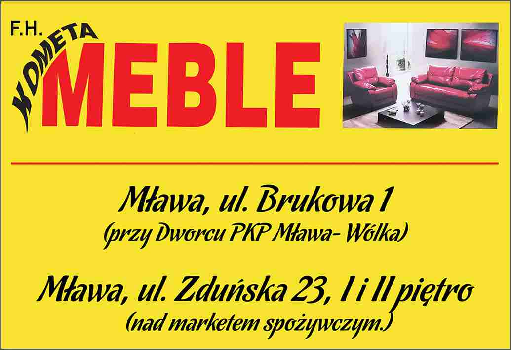 Firma Handlowa "KOMETA" Jerzy Adam Pieńdyk - meble tapicerowane MŁAWA meble tapicerowane MŁAWA